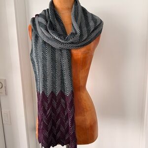 MISSONI Orange Label WOOL Blend Long Scarf 64” x 18”
